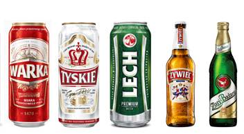 TYSKIE,LECH,ZUBR,DEBOWE,ZYWIEC,WARKA,WARKA STRONG,SPECJAL,OKOCIM,KARPACKIE SUPER STRONG