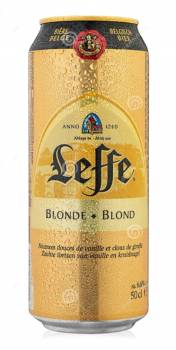 Leffe Blond beer cans 24x50cl