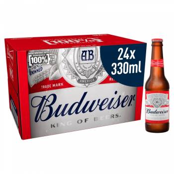 Budweiser 24x330 ml bottle @ 11.99 euro, Budweiser 24x50 cl cans @ 13.1 euro ,Budweiser 24x330 ml cans @ 9.9 eur