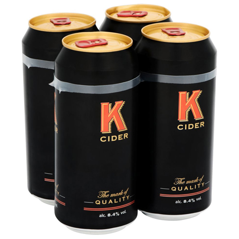 K Cider 500ml cans