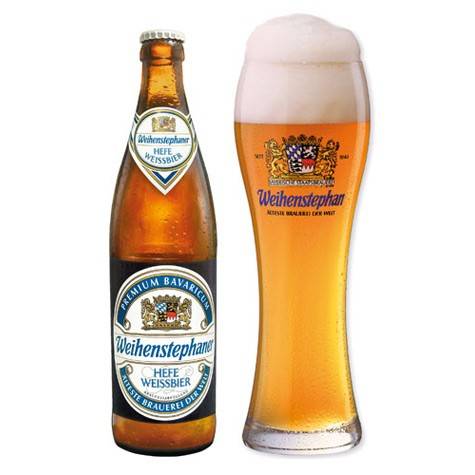 Weihenstephaner Hefeweissbier 500 ml bottle in plastic crates