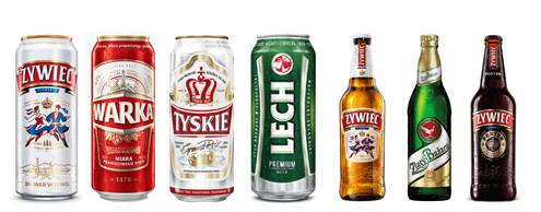 TYSKIE,LECH,ZUBR,DEBOWE,ZYWIEC,WARKA,WARKA STRONG,SPECJAL,OKOCIM,KARPACKIE SUPER STRONG