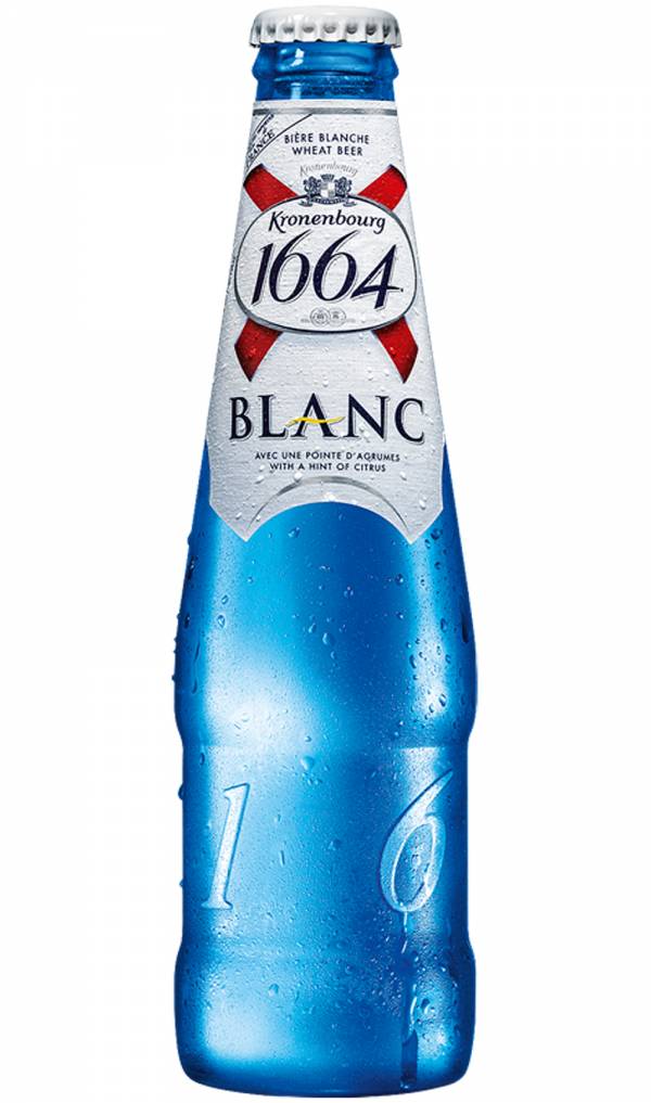 FOR SALE: KRONENBOURG 1664 BLANC 33 CL BOTTLE BEER!!!!! ON THE FLOOR!!!