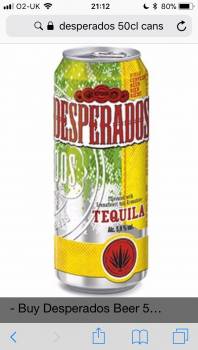 Desperados 50cl cans