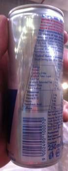 red bull 25 cl. austria text english