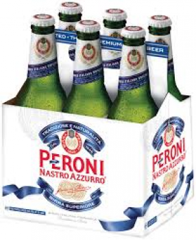 Peroni Nastro Azzurro glass bottles 24x33cl