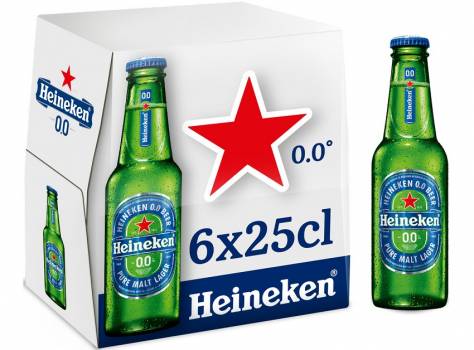 Heineken 4 x 6 x 25cl btls 0.0%