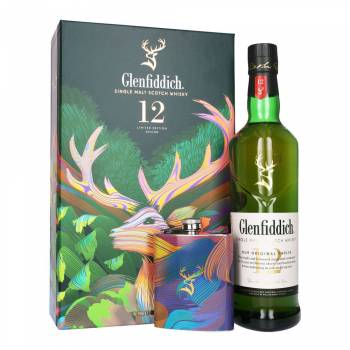 Glenfiddich 12 yo  gift pack  (csx6 ; plt x24  )+flask cl70  @ €22.37/btles