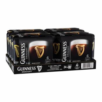 Guinness Can'd Draught Black 6x4x44cl cans 4,2%